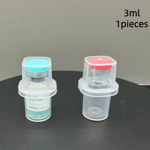 3ml Vial Protective Case — Thick Clear PP Plastic, Crack-Resistant Storage
